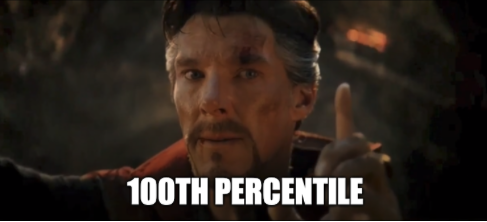 Doctor Strange chooses 100th percentile